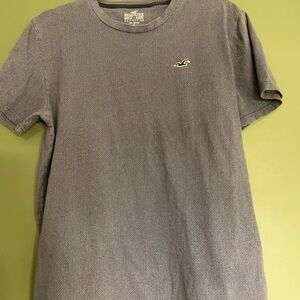 Hollister Gray Blue Short Sleeve Tee Classic Crew